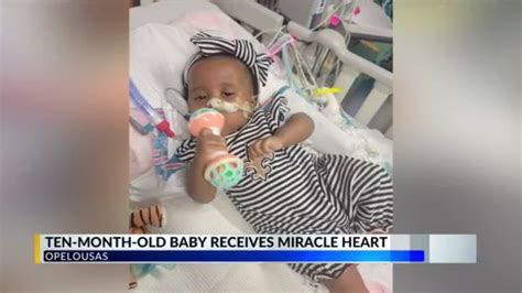 Opelousas infant, who was on the transplant list, receives a heart.